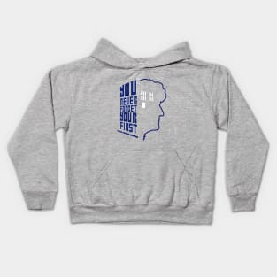 You Never Forget Your First - Doctor Who 3 Jon Pertwee Kids Hoodie